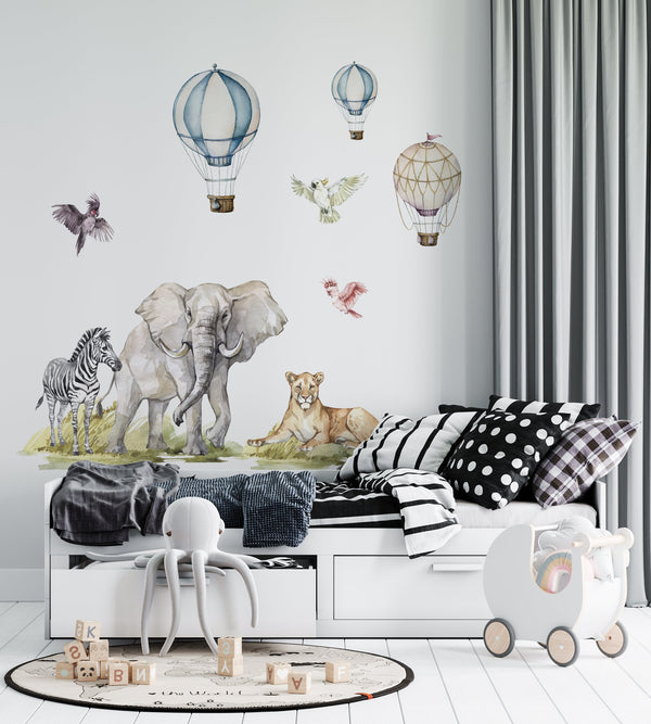 African Safari Animals with Baloons - Big Bundle