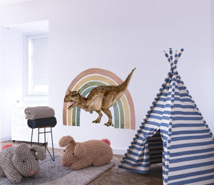 Karnotaurus and the rainbow - 2 sizes of walldecals available