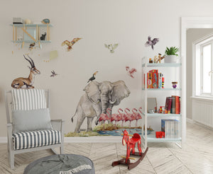 Safari Kinderzimmer Dekor Afari Wandaufkleber für Kinderzimmer Dschungel Wandaufkleber abziehen und aufkleben für Kinderzimmer Dschungel Kinderzimmer Dekor für Kinderzimmer