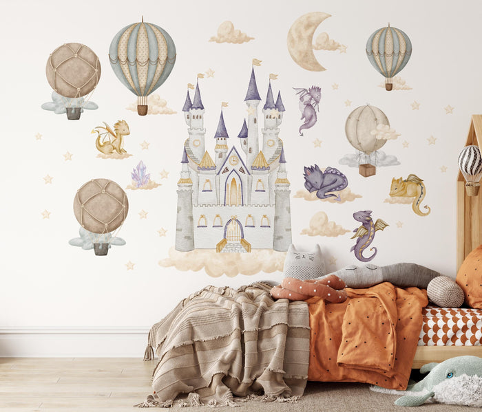 Dragon Wall Decals Fantasy Nursery Stickers