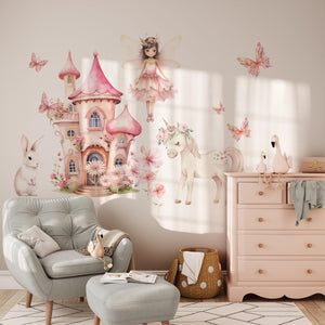 Fairy Vinyl Wall Decals Pastel Fantasy Room Stickers