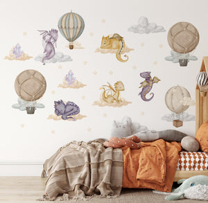 Dragon Wall Decals Fantasy Nursery Stickers