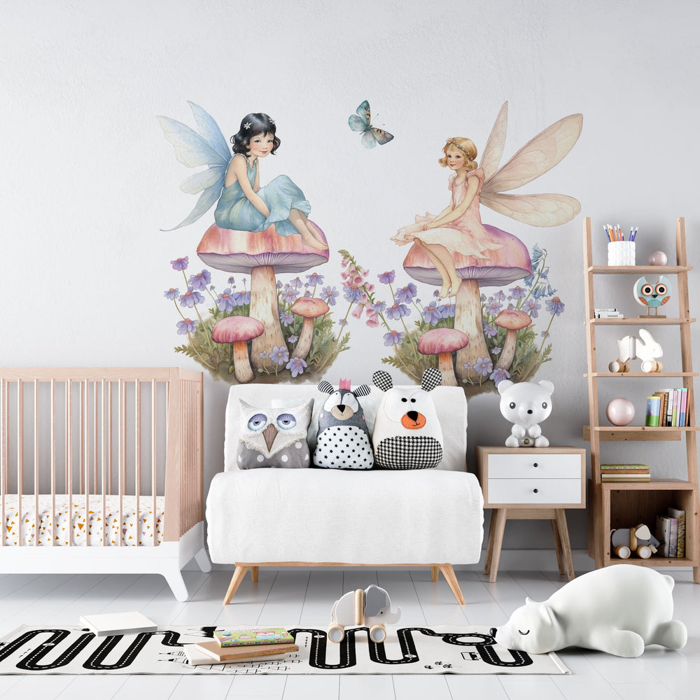 fairy wall stickers, fairy wall decals, fairy stickers, girls room decor, fairy decor, girls room wall decals