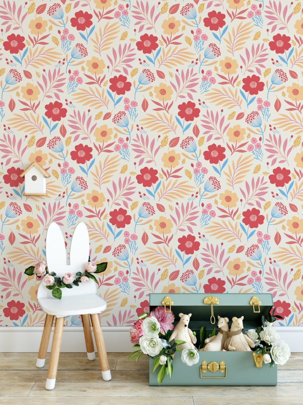 Pastel flowers wallpaper by Igibee