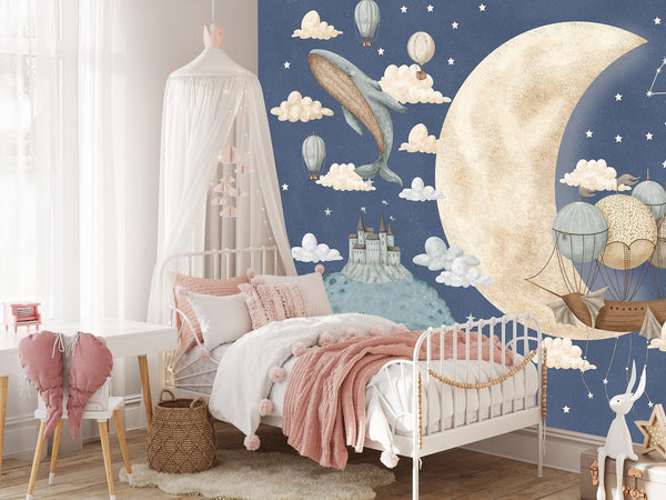 Dreamy fairy tale wallpaper for girls room by Igibee
