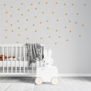 Nature elements 50 stars wall stickers - celestial decoration set for kids room by Igibee