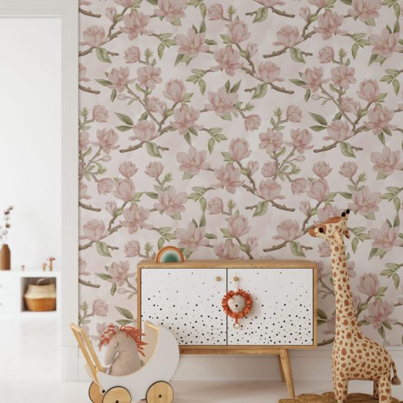 Magnolia floral wallpaper by Igibee