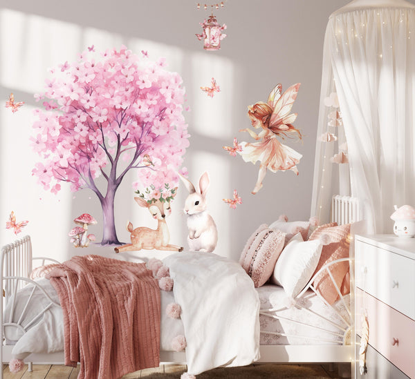 fairy mural wall decals, girls fantasy wall art, whimsical princess stickers, fairytale wall decals, girly bedroom decor stickers, girls nursery decals, enchanted nursery art, fantasy princess room decor, wall decals kids bedroom, wall stickers girls nursery, girly room mural decals, dreamy fairy mural, princess castle stickers, kids fairy decor, whimsical girls bedroom,