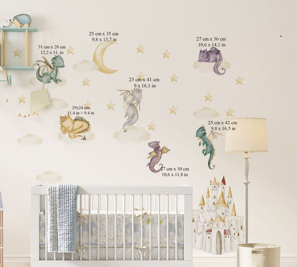 Dragon Collection - Wall Stickers for a Child's Bedroom