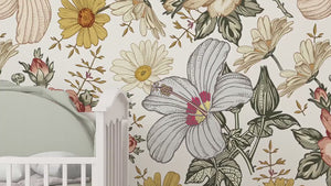 Floral Wallpaper peel and stick