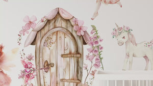 Whimsical Fairy Wall Decals Soft Pastel Nursery Stickers