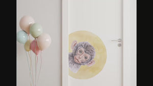 Safari wall decals/ door decals Monkey