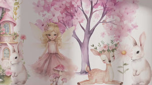 Fairy Princess Wall Stickers Kids Room Fantasy Decor