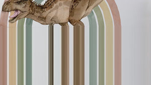 Karnotaurus and the rainbow - 2 sizes of walldecals available