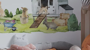Rabbit farm - animal walldecal collection