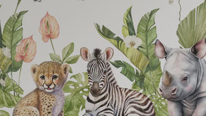 Safari Kinderzimmer Dekor, Safari Wandaufkleber, Safari Wandaufkleber, Dschungel Wandaufkleber, Safari Kinderzimmer Aufkleber, Wandaufkleber Kinder,