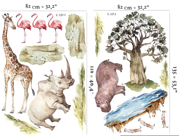 scaled walldecals