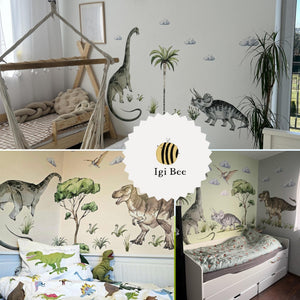 Space Explorer wallpaper with astronaut and rocket ships - perfect for boys bedroom decor by Igibee