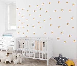 Space travel wall decals with big Earth and asteroid - educational adventure nursery set by Igibee