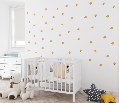 Space travel wall decals with big Earth and asteroid - educational adventure nursery set by Igibee