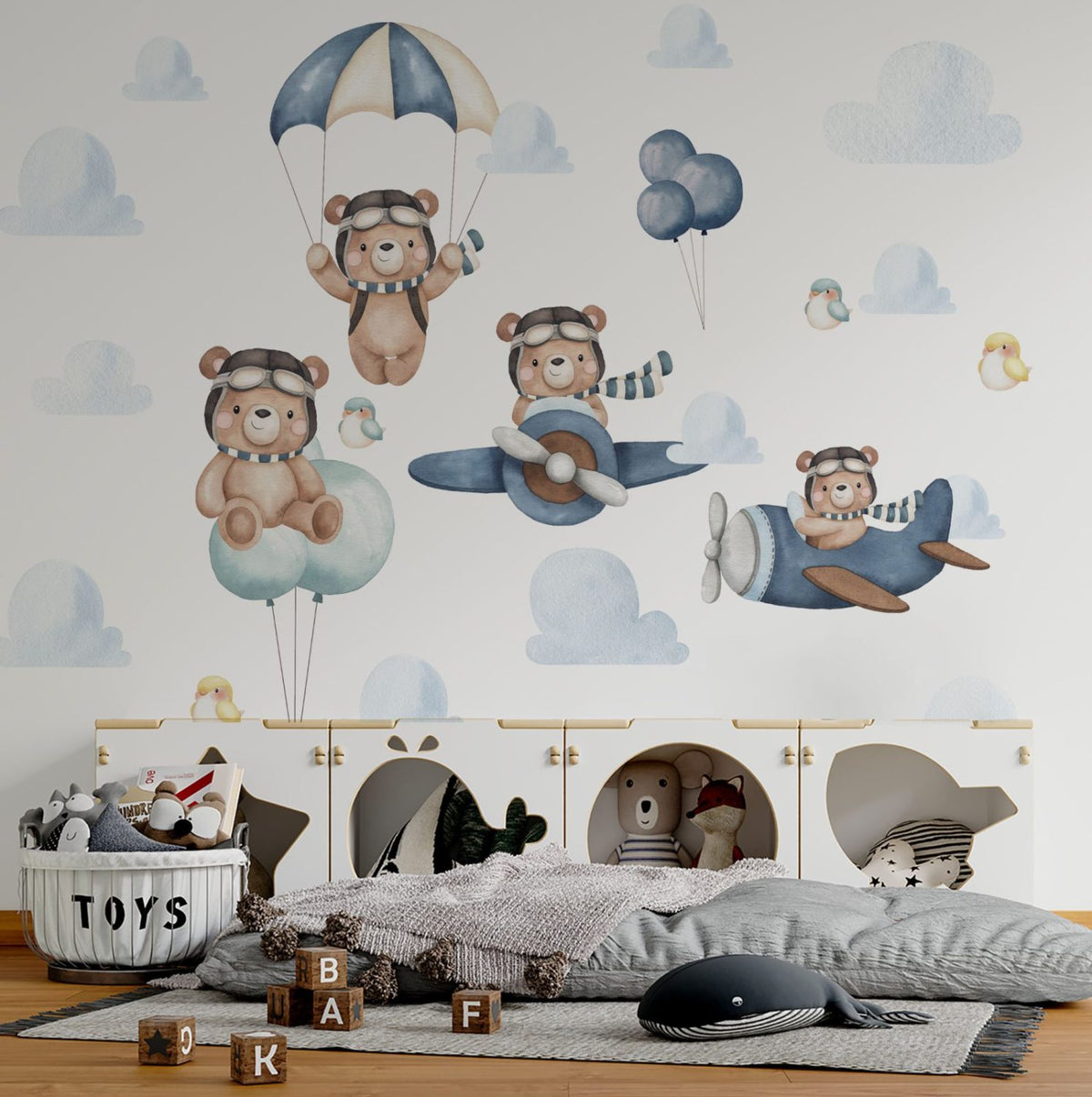 Ursuleți aviatori - Set de stickere de aventură
