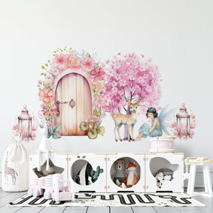Fairy wall decals for girls bedroom