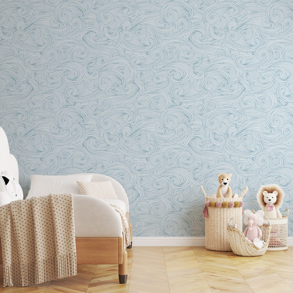 Abstract wave pattern wallpaper by Igibee