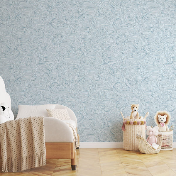 Abstract wave pattern wallpaper by Igibee