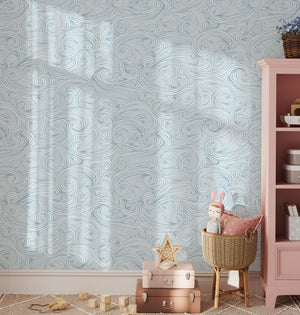 Abstract wave pattern wallpaper detail by Igibee