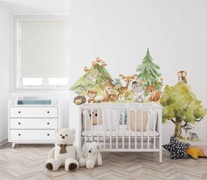 Wallstickers: A forest full of cute animals