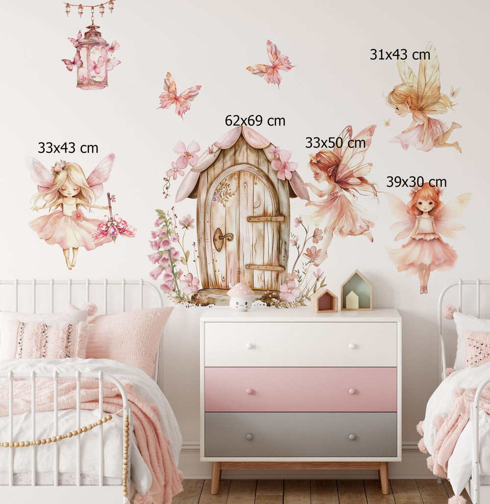 Fairy Wall Stickers – Magical Fairy Decals for Girls' Room